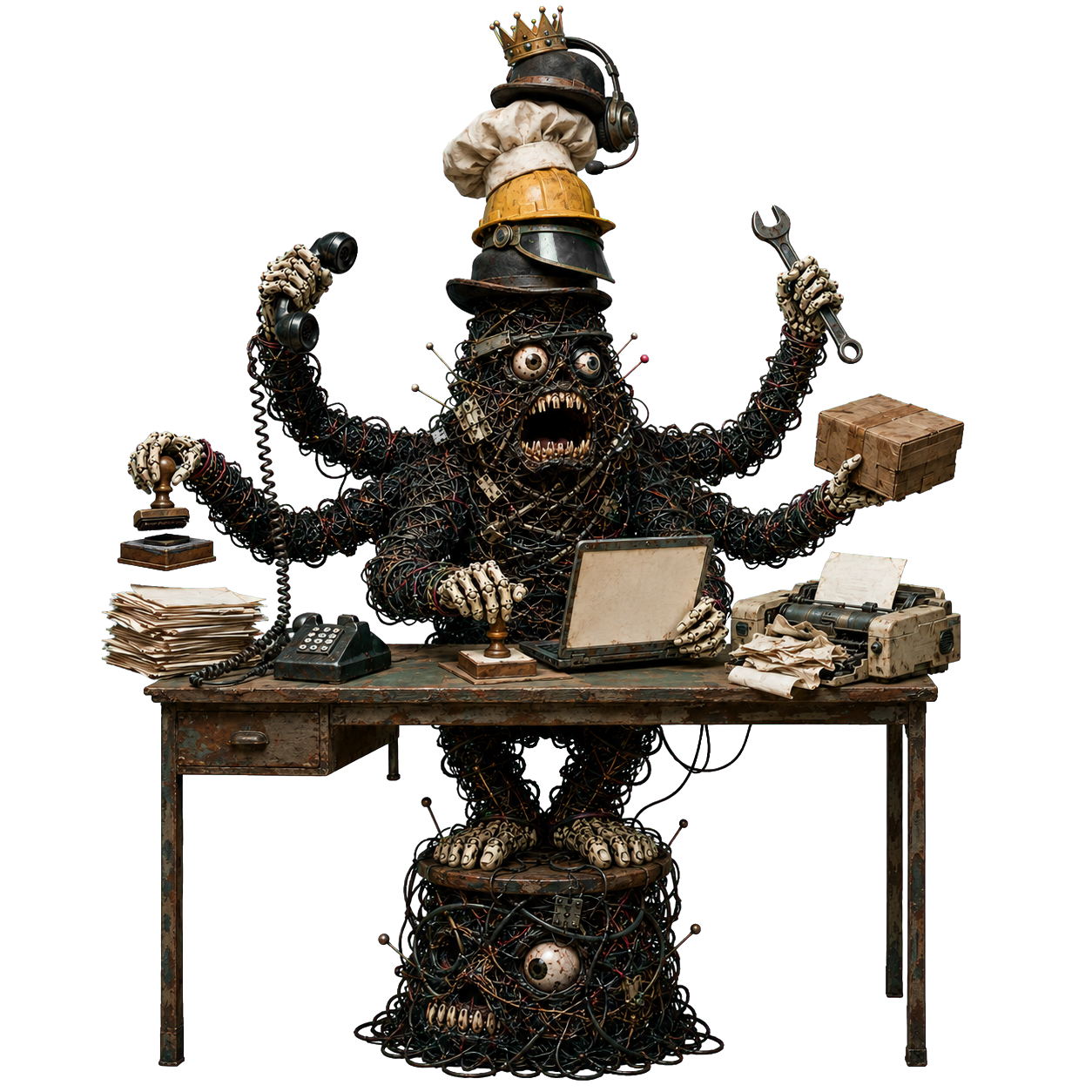 Frantic Starting Monster overwhelmed by too many tasks at once.